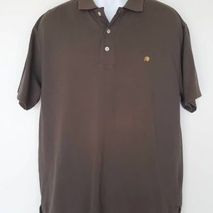 Men's Mountain Khakis Brown Polo Style Shirt
